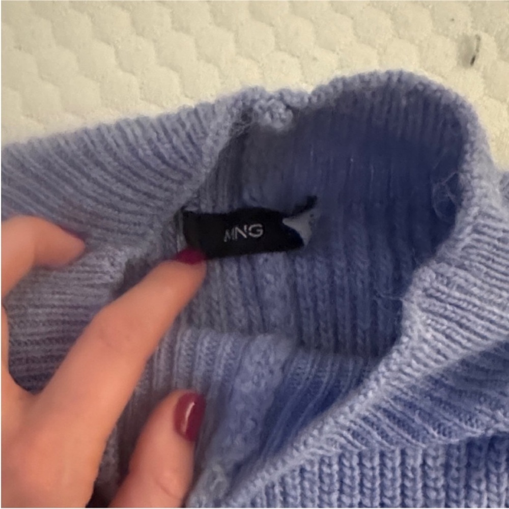 Mango Periwinkle High Neck Sweater - Picture 3 of 3